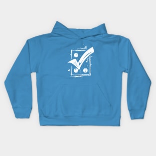 Better Things Are Necessary And Possible: Motivational Tick Symbol Kids Hoodie